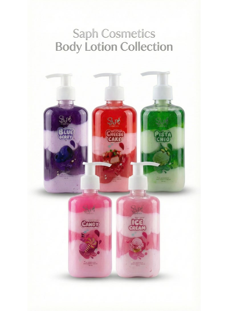 SAP Cosmetics Strawberry Cheesecake "Soo Sexy" Body Lotion - Gourmet Hydrating Body Gel for Soft, Sweet-Scented Skin - Moisturizing Swirl Formula, 300ml - Image 2